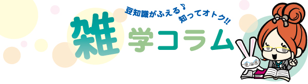 豆知識がふえる♪知ってオトク！！雑学コラム